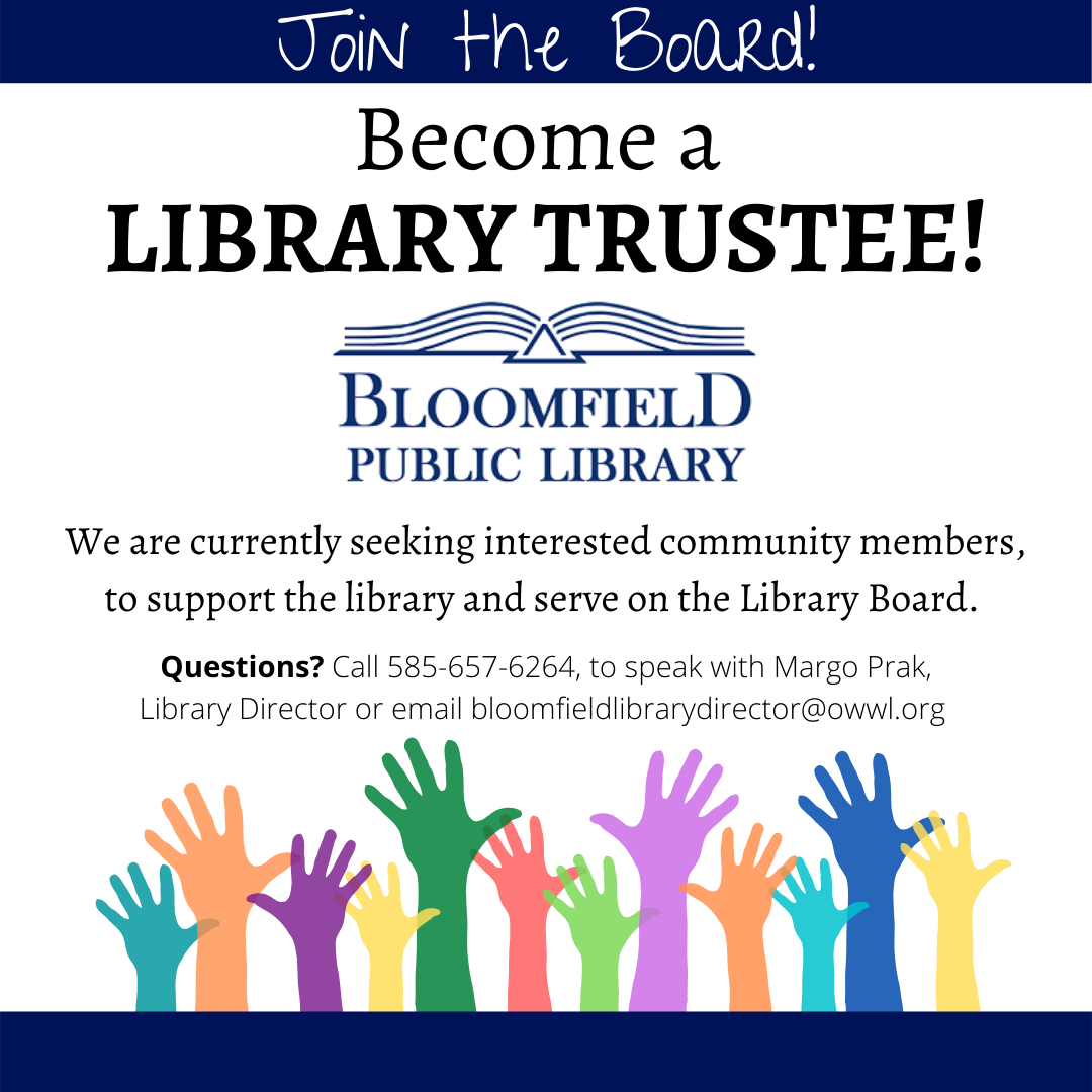 Get involved! – Bloomfield Public Library